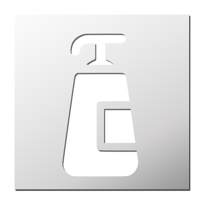 Pochoir Savon liquide