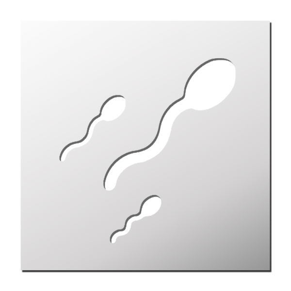 Pochoir Spermatozoïdes