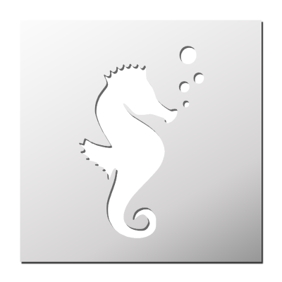 Pochoir Hippocampe