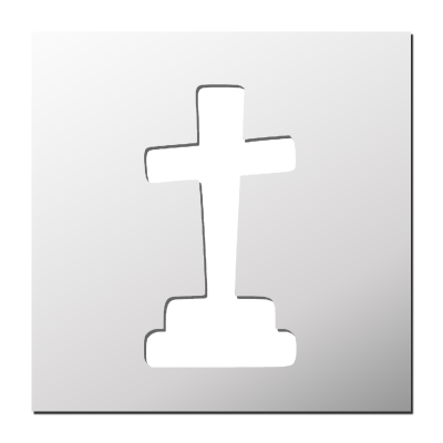 Pochoir Cimetière