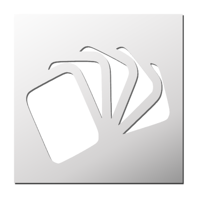 Pochoir Jeux de Cartes