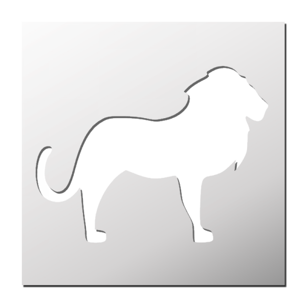 Pochoir Lion