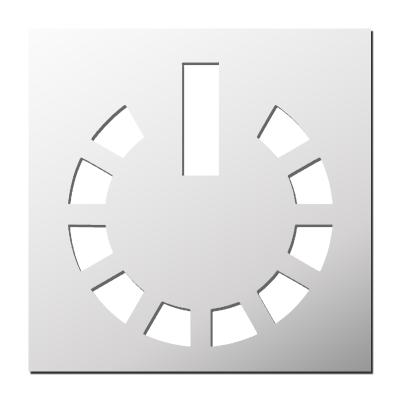 Pochoir Bouton d&rsquo;alimentation