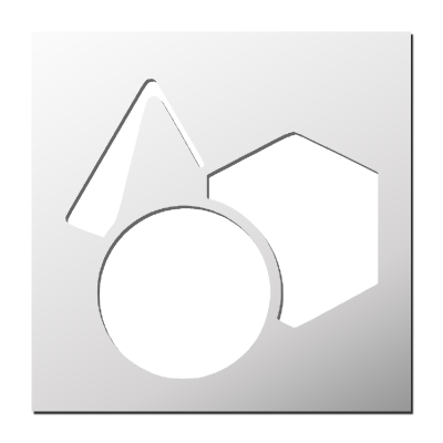 Pochoir Formes géométriques