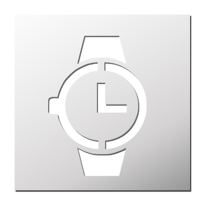 Pochoir Montre