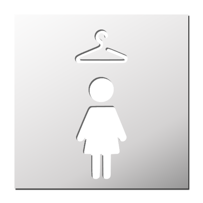 Pochoir Vestiaire Femme
