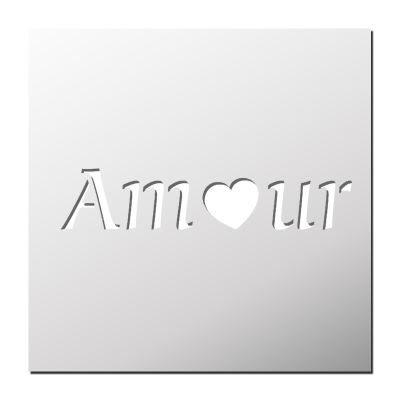 Pochoir Amour