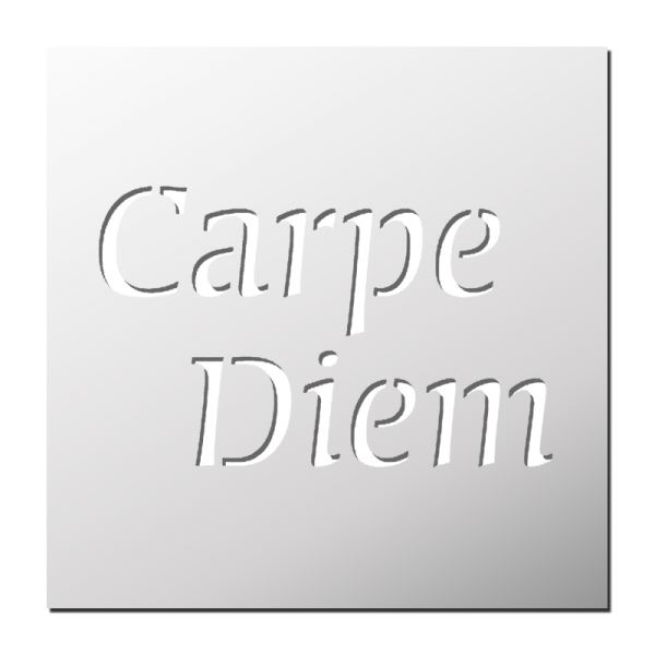 Pochoir Carpe Diem