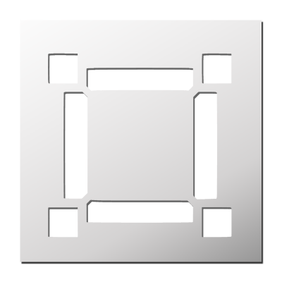 Pochoir Cadre Photo