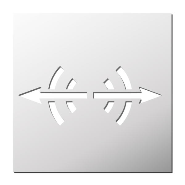 Pochoir Emission Ondes