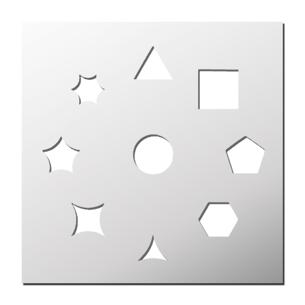 Pochoir Formes géométriques