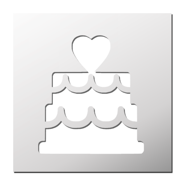 Pochoir Gâteau de Mariage