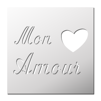 Pochoir Mon Amour