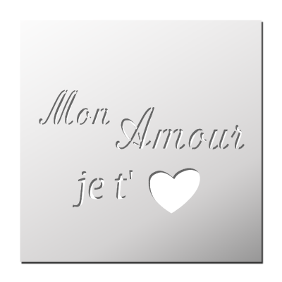 Pochoir Mon Amour je t’aime