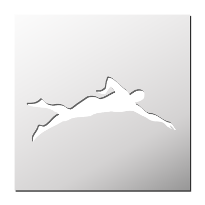 Pochoir Nageur