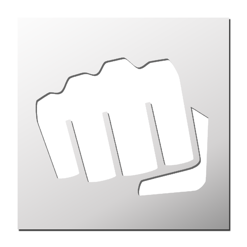 Pochoir Poing Pochoir Poing