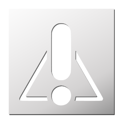 Pochoir Point d&rsquo;exclamation