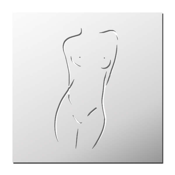 Pochoir Femme nue