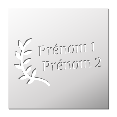Pochoir déco Mariage Prénoms