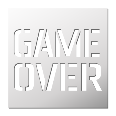 Pochoir GAME OVER