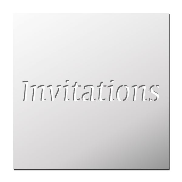 Pochoir Invitations