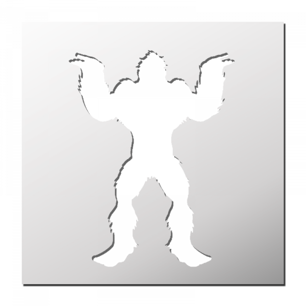 Pochoir Yeti