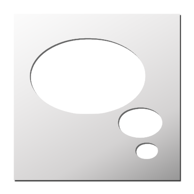 Pochoir Bulles de conversation
