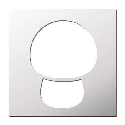 Pochoir Champignon