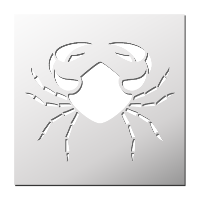 Pochoir Crabe