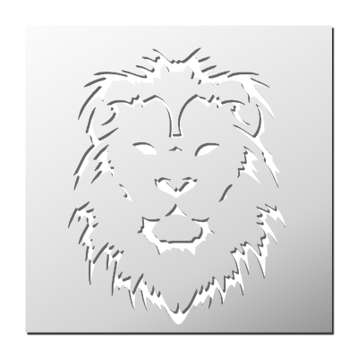 Pochoir Lion