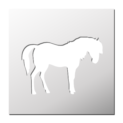 Pochoir Poney