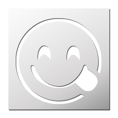 Pochoir Smiley Gourmand