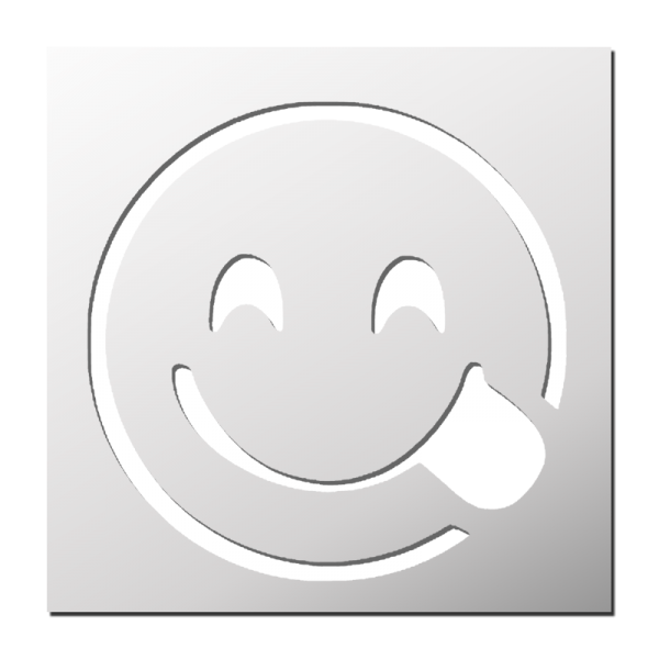 Pochoir Smiley Gourmand