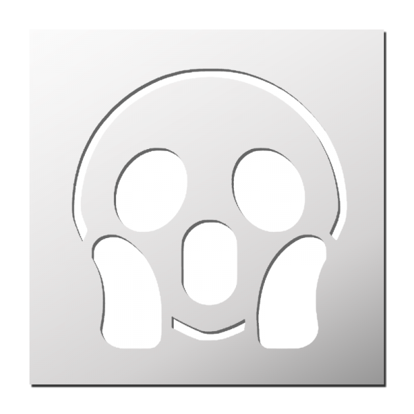 Pochoir Smiley Peur