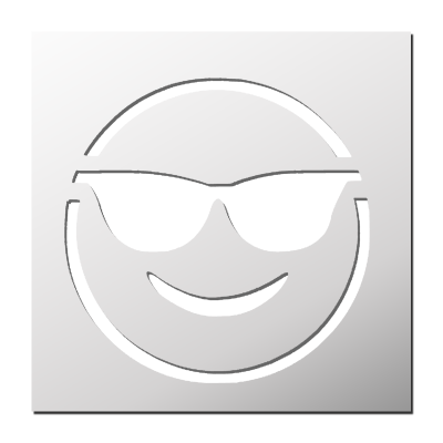 Pochoir Smiley Vacance