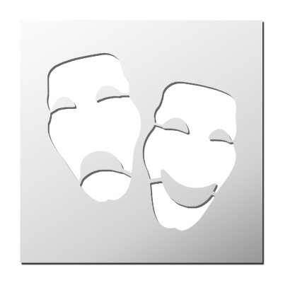 Pochoir Masque carnaval