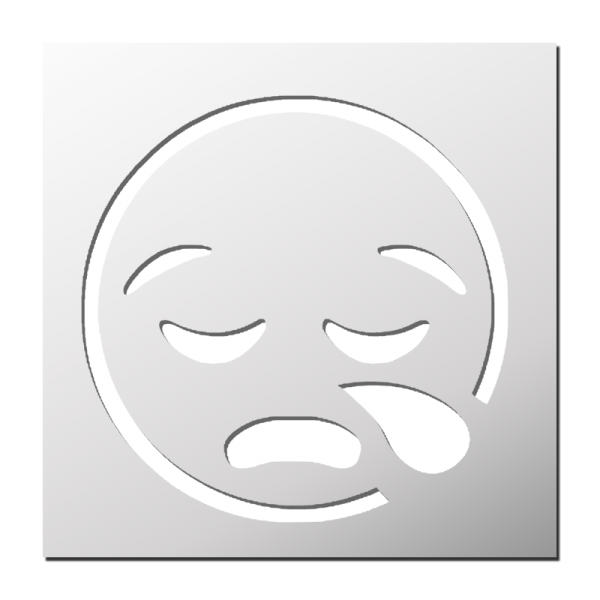 Pochoir Smiley en Larme