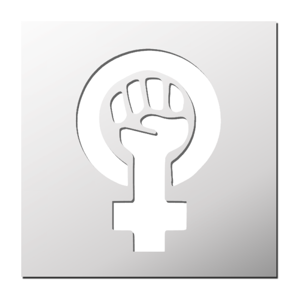 Pochoir Symbole Féministe