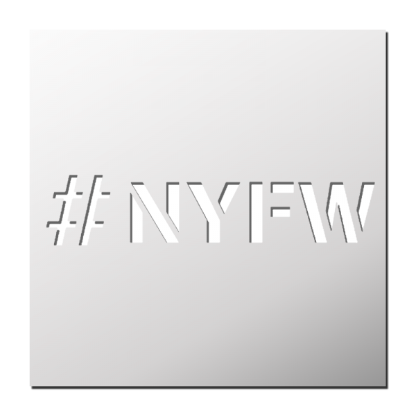 Pochoir Hashtag #NYFW