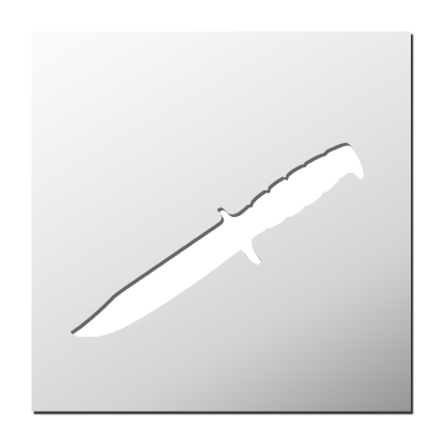 Pochoir Poignard
