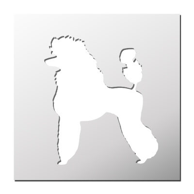 Pochoir Caniche