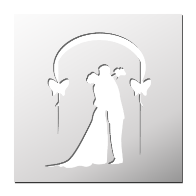 Pochoir Mariage