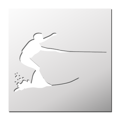Pochoir Ski nautique