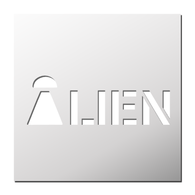 Pochoir Alien