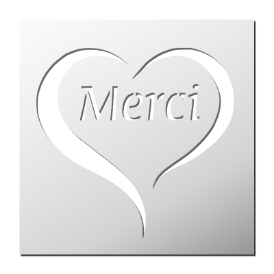 Pochoir Merci