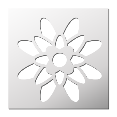 Pochoir Fleur