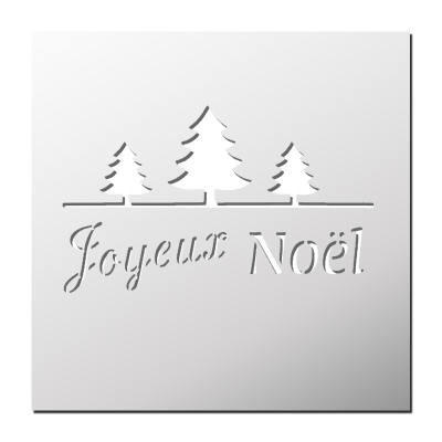 Pochoir Joyeux Noël