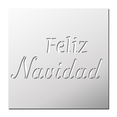 Pochoir Feliz Navidad