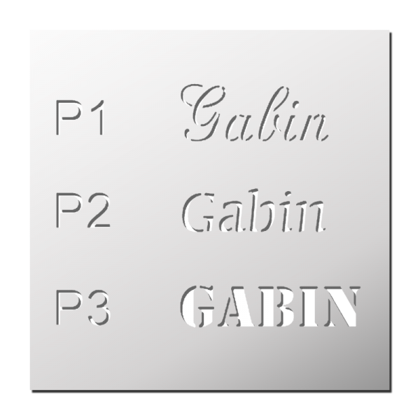 Pochoir Prénom Gabin