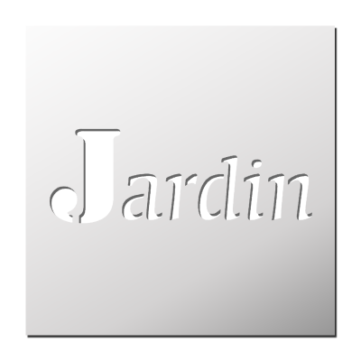Pochoir Jardin